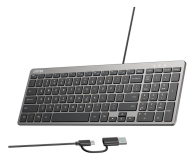 Unitek SlimTap Lekka klawiatura przewodowa biurowa - 1540407 - zdjęcie 2